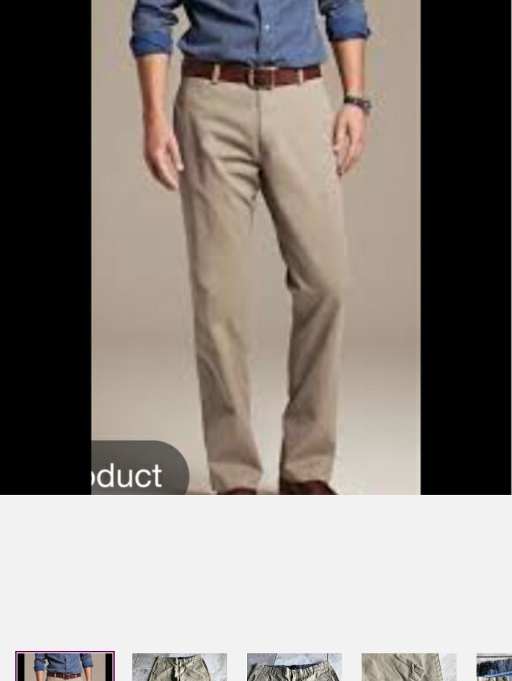 BANANA REPUBLIC RELAXED FIT DAWSON KHAKI PANTS SIZE 33/34